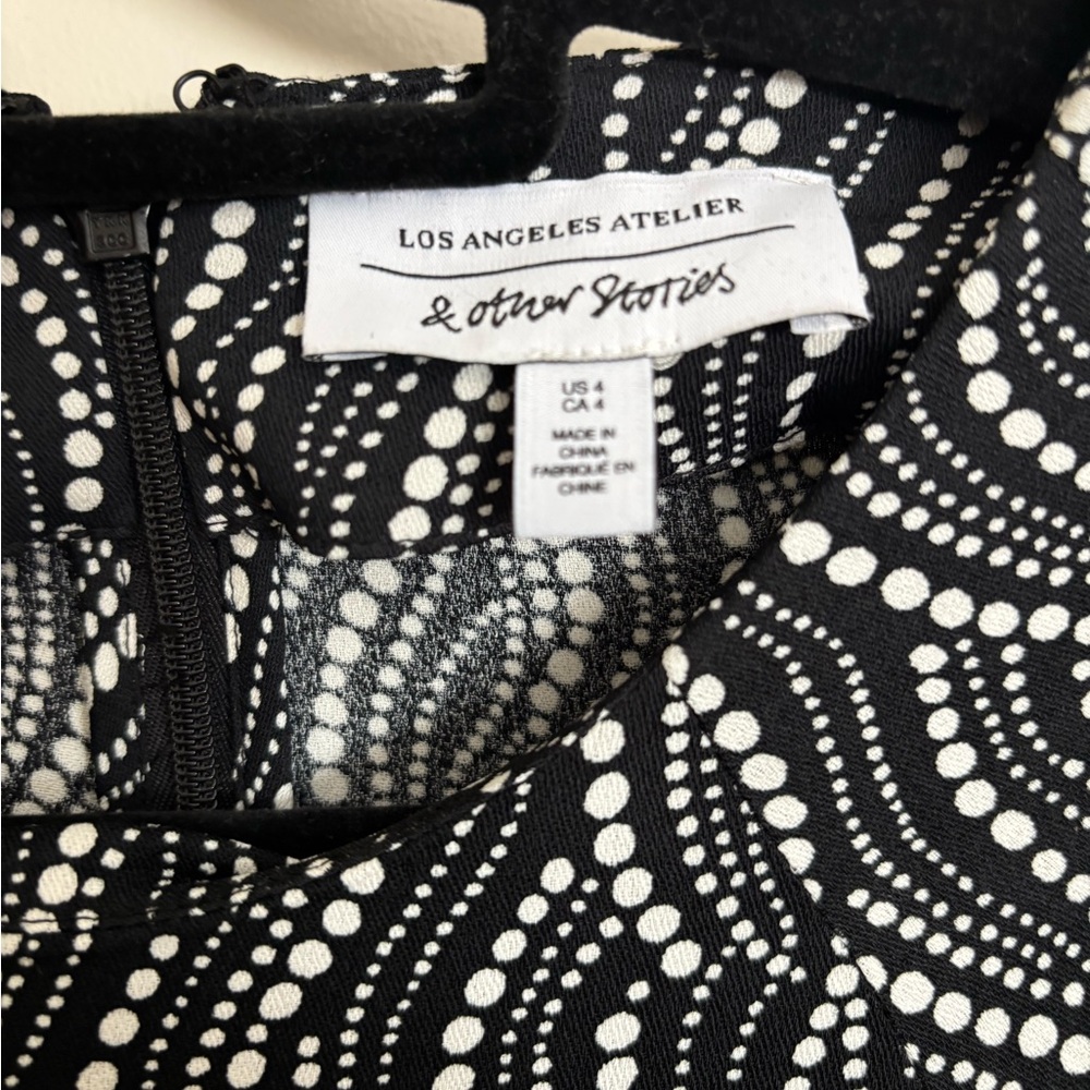 & Other Stories Monochrome Patterned Dress